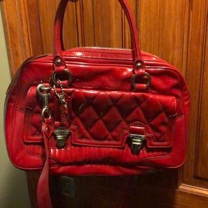 Red coach purse